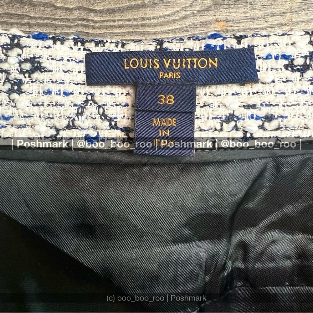 Louis Vuitton Monogram Logo Print, Mini Skirt, Ready-to-Wear, white & blue - Picture 4 of 15